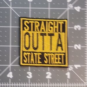 Yellow and Black 'Straight Outta State Street' Patch